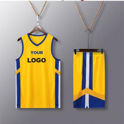 China Anti-Bacterial Top Quality Profession Latest Design Custom Basketball Wear Polyester Quick Dry Men Basketball Plus Size Uniform for sale