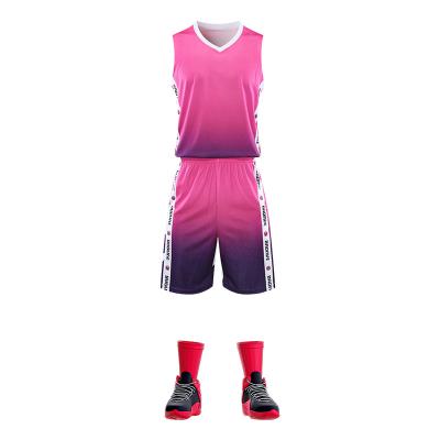 China Anti-Bacterial Hot Sale Custom Printed Sportswear High Quality Basketball Jersey And Shorts for sale