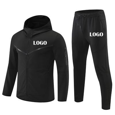 China Breathable Top Quality Custom Logo Track Suits Unisex Slim Fit Sports Sweatsuit 2 Piece Jogger Set Training Tracksuit for sale