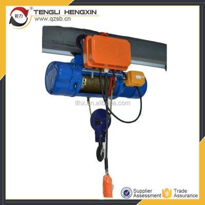 China Factor 380v harga wire rope hoist electric hoist 3 ton 5 ton for sale