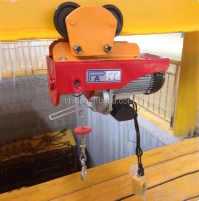 China Easy Install PA Single Phase Mini Crane Mini Electric Hoist 1000kg With Trolley for sale