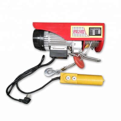 China Construction Hoist 220v PA200 Pulling Cable Tool Wire Rope Clamp Mini Electric Hoist Price for sale