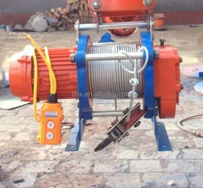 China Easy to use 30M lifting winch and guard 500kg/1000kg electric motor driven winch for sale