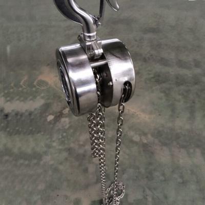 China Building material shops stainless hoist 1 ton stainless manual chain hoist cheap price for sale