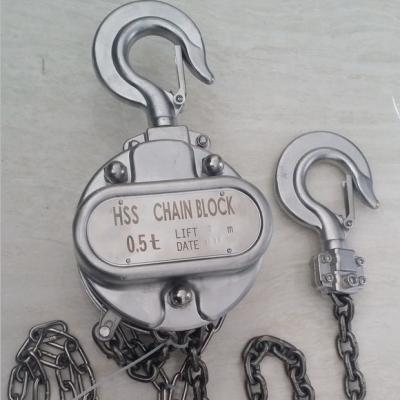 China Construction hoist cheap price hand chain hoist with stainless steel chain and hooks 0.5ton 1 ton 5ton for sale