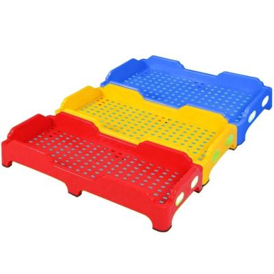 China Wholesale Modern High Quality Commercial Durable Stackable Crib Single Non-Toxic Children Kids Bed Plastic Bed For Kids Children for sale