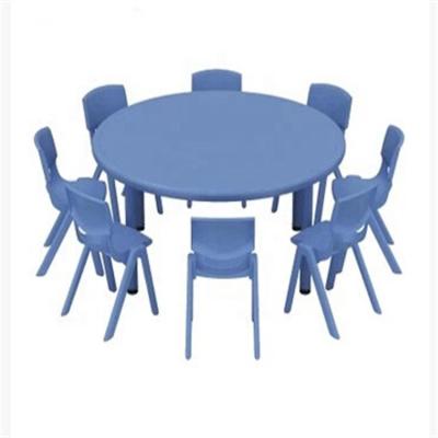 China Modern Kindergarten Round Table Plastic Kids Dining Set With Low Price for sale