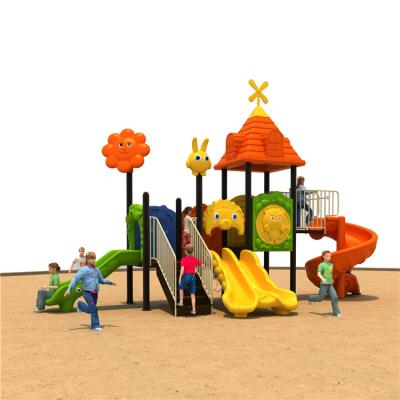 China Kids Outdoor Plastic Outdoor Playground Playground Slide Adventure Outdoor Slide for sale