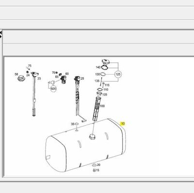 China Auto Engine Parts Truck Accessories Aluminum Alloy Fuel Tank 9604705902 FOR Truck for sale