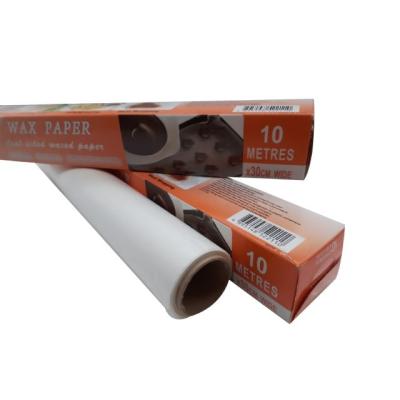 China Wholesale Non Grease Disposable Food Stick Butter Paper Wax Paper Rolls For Food Wrapping for sale