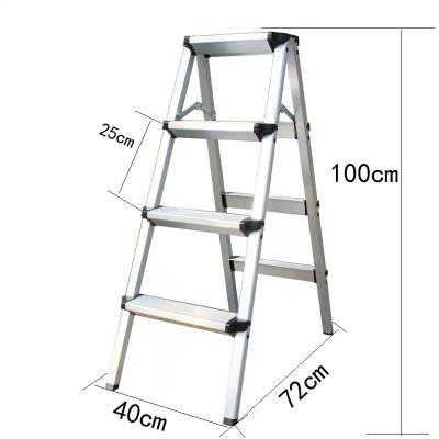 China Folding Ladders Store Ladder 4 Step Aluminum Alloy Household Ladder for sale