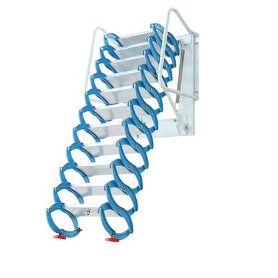 China Folding Ladders Opening Height 600*700MM Scissor Shape Wall Mounted Ladder for sale