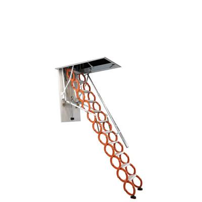 China Folding ladders exported good quality telescopic scissor attic floding ladders for sale