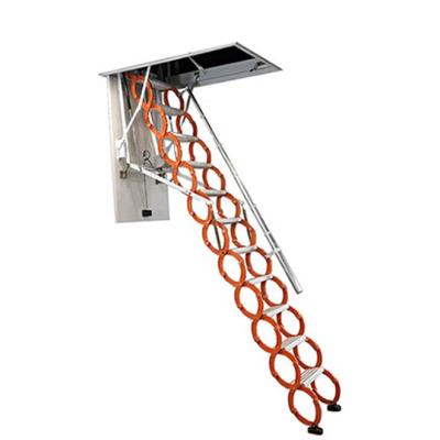 China Folding Ladders Exported Telescopic Strong Safe Electric Attic Ladder for sale