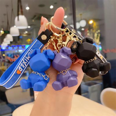 China Durable Creative Geometric Section Meme Rabbit Female Doll Cartoon Rabbit Doll Anime Key Chain for sale