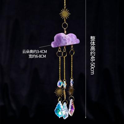 China China Natural Crystal Cloud Wind Chime Wind Chime Sun Catcher Decorative Crystal Wall Hanger for sale