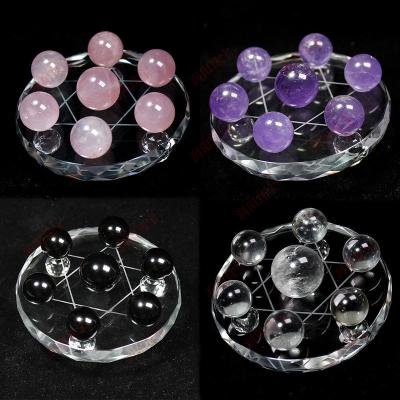 China China Grinding and Polishing Desktop Feng Shui Ornaments Black Obsidian Natural Rose Crystal Dragon Ball for sale