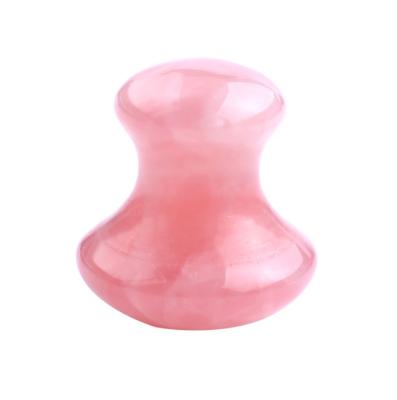 China Home Decoration Wholesale jade mushroom head face massage beauty container powder crystal roller massager jade mushroom scraping board for sale