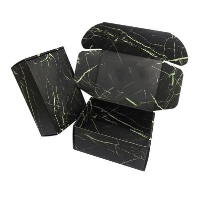 China Recyclable Custom Printing Black Cardboard Corrugated Packing Gift Box for sale