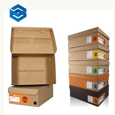 China Bio-degradable Fashion Packing Movement Shoe Box Printing Color High Quality Cardboard Empty Shoe Paper Box for sale