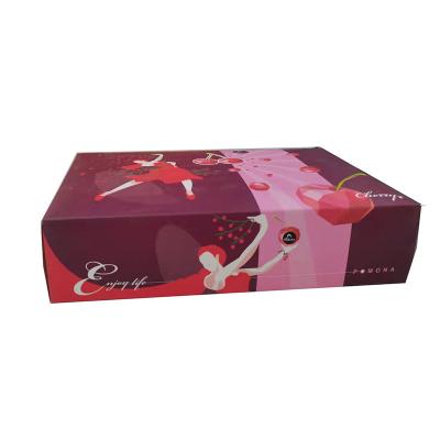 China Recyclable Wholesale Corrugated Cardboard Orange Apple Lemon Mango Banana  Empty Dry Fruit Fruit Gift Box for sale