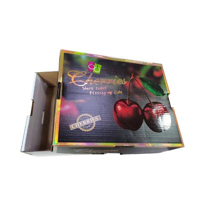 China Recyclable Wholesale Ventilation Hole Transport Thickened Cardboard Kiwi Fruit Dragon Fruit Carton Box for sale