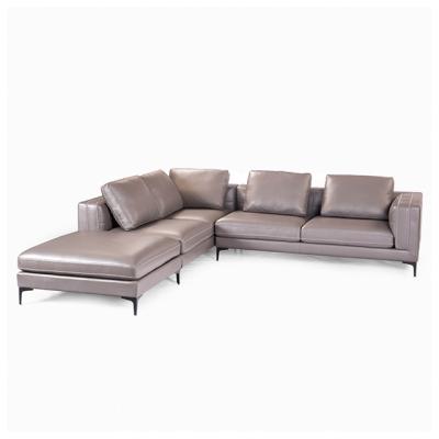 China Modern High Quality Modular L-shape Sofa Modern Minimalist Style Leather Sofa for sale