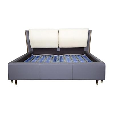 China Customizable multifunctional sofa bed storage bed with massage music design of modern luxury solid wood king bed frame leather bed camas for sale