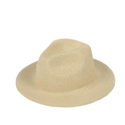 China Cheap High Quality Women Fedora Hat For Outdoor Straw Men Panama Sun Hat for sale