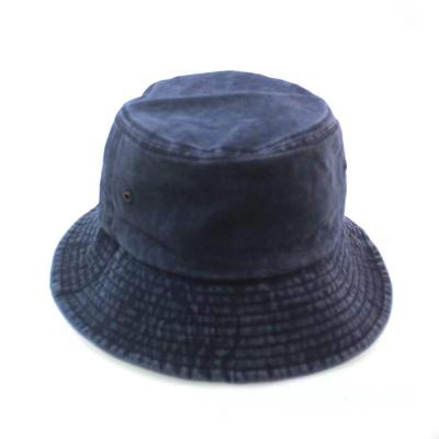 China Sunshade Vintage Wash Denim Bucket Hat Hip Hop Sun Hats Maker Jeans Hats for sale