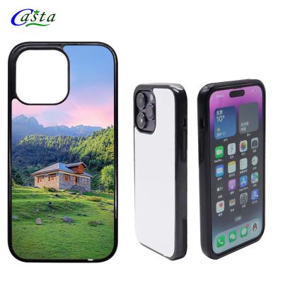 China Custom Shockproof 2D 2in1 TPU Plate Designer Blank Sublimation Aluminum Phone Case For Iphone Max 13 14 12pro for sale