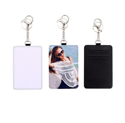 China Hot Sale Fashion Business Travel PU Sublimation Blank Card Holder Passport Leather Cover for sale