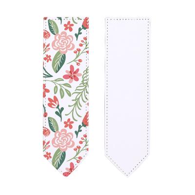 China Modern Custom Eco - Friendly Color PU Leather Sublimation Paper Bookmarks For School Office for sale