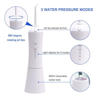 China Mains Cordless Portable Electric Rechargeable Dental Oral Water Flosser Personal Care Personal Care Irrigator Effectively for sale