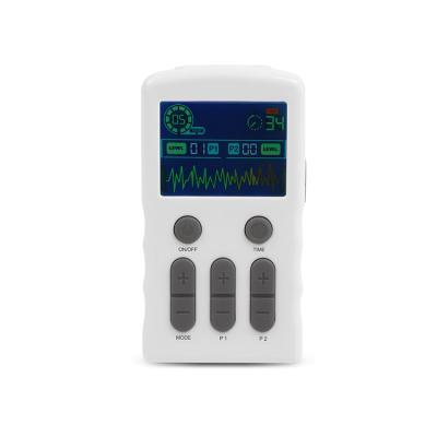 China Portable Two Way Massager Large Unit Portable Pain Relief Screen TENS Unit Machine for sale