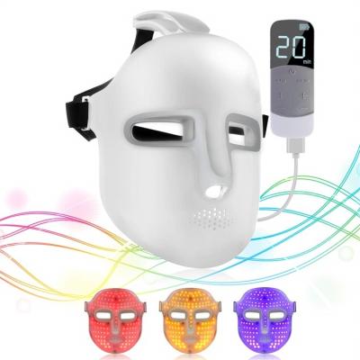 China Dye Removal Skin Rejuvenation LED Therapy Photon Light Facial Massage Skin Care Anti Aging Skin Tightening Wrinkle Mask for sale