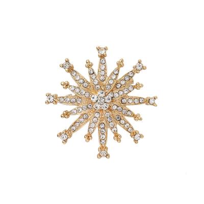 China ALLOY New Arrival High Quality Crystal Rhinestones Pave Starburst Brooch Good Pin For Women Dress Or Wedding Decorative Jewelry for sale