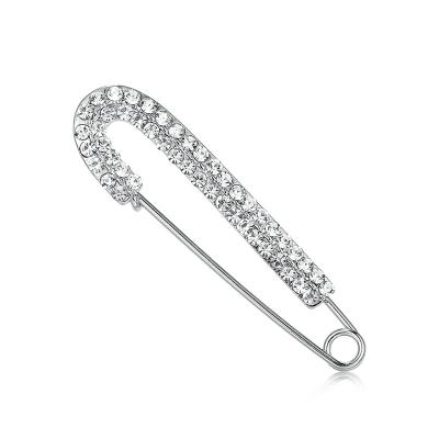 China Factory Outlet High Quality Environmental Friendly Crystal Rhinestones Pave Safety Pins Directly for sale