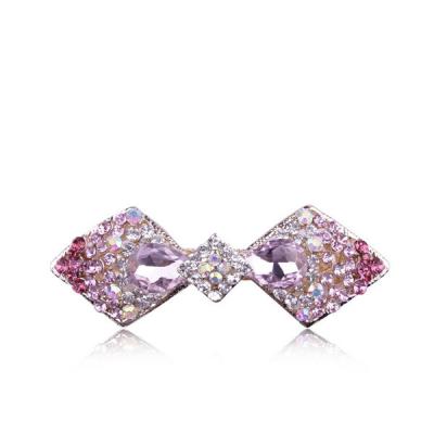 China Eco-Friendly Matching Colors Hair Accessories Candy Shape Crystal Rhinestones Women Girls Zinc Alloy Hair Jewelry Barrettes And Clips for sale