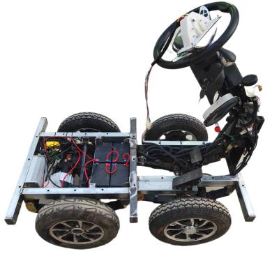 China Electric Scooters Front Rear Axles Fabric Four Wheels Seats Tricycles Chassis for sale