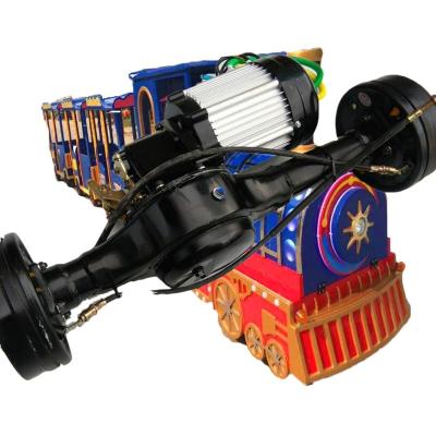 China MINI TRAIN 60V/72V 8/12/25 Gearbox Electric Mini Trains Front Rear Axles Differential Seats for sale