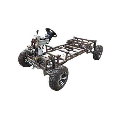 China Electric Car Gearbox 60V 4000W Quad Motor 4WD 4X4 ATV UTV Differential Front Swingarms Rear Axle With Wheels for sale