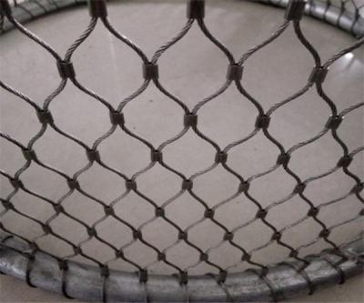 China 316 SS High Tensile Rope Cable High Tensile Wire Net/Stainless Steel Wire Rope Mesh Net/Zoo Mesh for sale