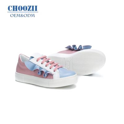 China OEM Unique Design Girl Shoes Kids Rubber Unique Leather Sneakers Fashion Soft\Comfortable\Breathable for sale