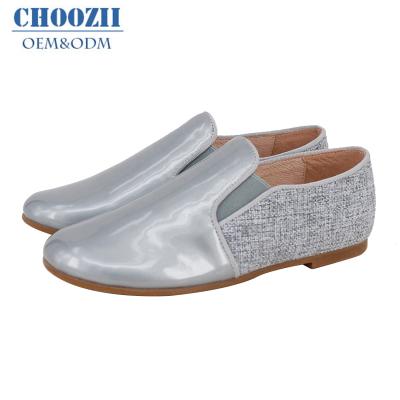 China Choozii Luxury Flat Patent Leather Kids Boy Loafer Slip On Shabbos Stylish Casual Penny Loafers Shoes for sale