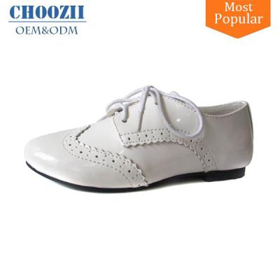 China Girls Fashion Flat Stylish Shoes Wholesale Girls Fashion Flat Stylish Shoes Child White Lace Up Girls Stylish Shoes for sale