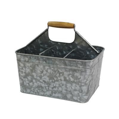 China Sustainable Serveware Carry Kitchen Galvanized Metal Cart for sale