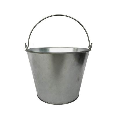 China Sustainable Hot Sale High Quality Iron Galvanized Steel Bucket With Handle for sale