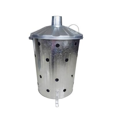 China Hotels China Manufacturers 75L Portable Metal Galvanized Garden Waste Incinerators For Sale for sale