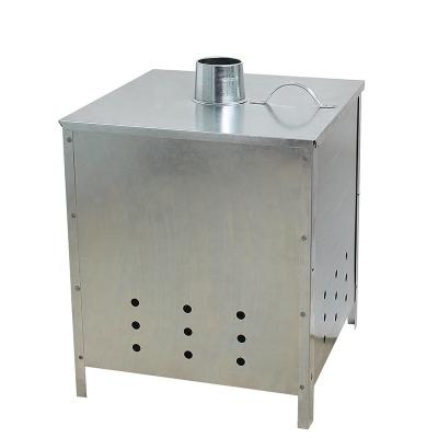 China Hotels Incinerator Manufacturers Garden Leaves Wood Burner Square Galvanized Incinerator Bin for sale